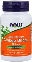 Ginkgo Biloba - Double Strength 120 mg, 50 caps.