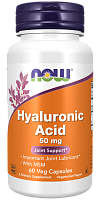 Hyaluronic Acid + MSM 50 mg, 60 caps.