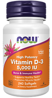 Vitamin D-3 5.000 IU,  240 softgels.